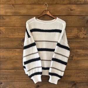 Striped Black and White Sweater